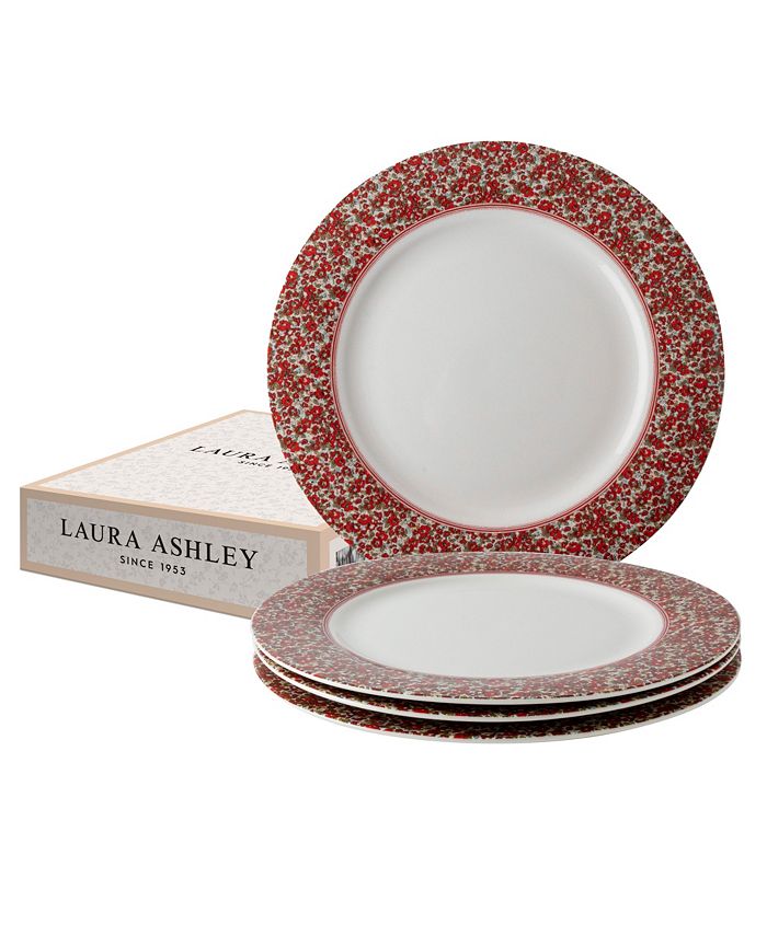 Laura Ashley Plates Stockbridge Collectables Gift Set, 4 Piece Macy's