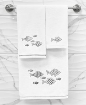 Turkish Cotton Figi Embellished 3-Pc. Bath Towel Set