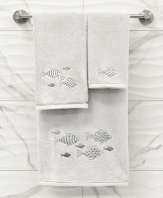 Turkish Cotton Figi Embellished 2-Pc. Hand Towel Set