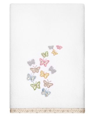 Turkish Cotton Mariposa Embellished 3-Pc. Bath Towel Set