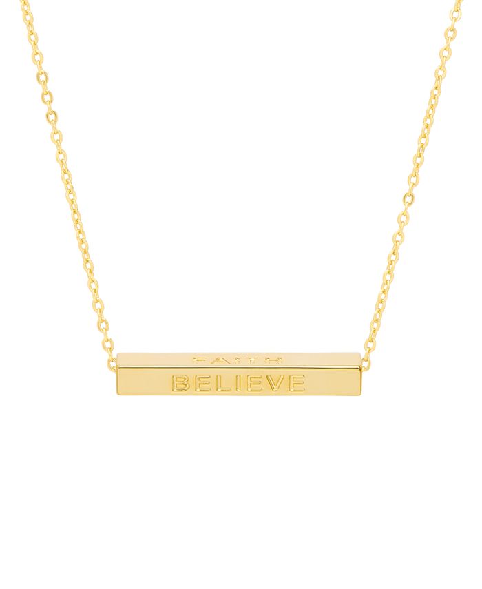 Macy s gold store name necklace