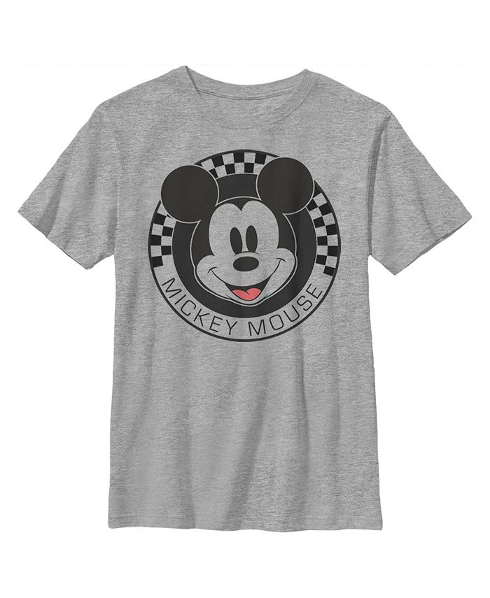 Disney Boy s Mickey Friends Checkered Mickey Mouse Portrait Child