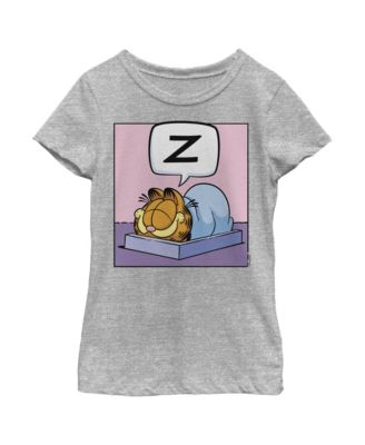 Nickelodeon Girl's Garfield Sleeping Cat Child T-Shirt