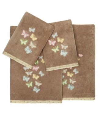 Turkish Cotton Mariposa Embellished 4-Pc. Bath Towel Set