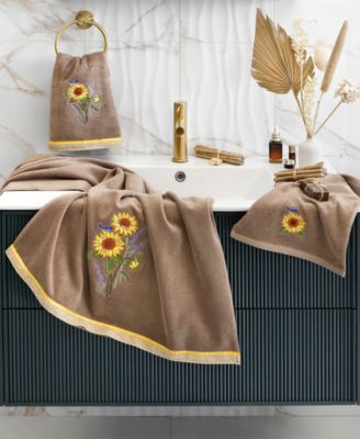 Turkish Cotton Girasol Embellished 4-Pc. Bath Towel Set