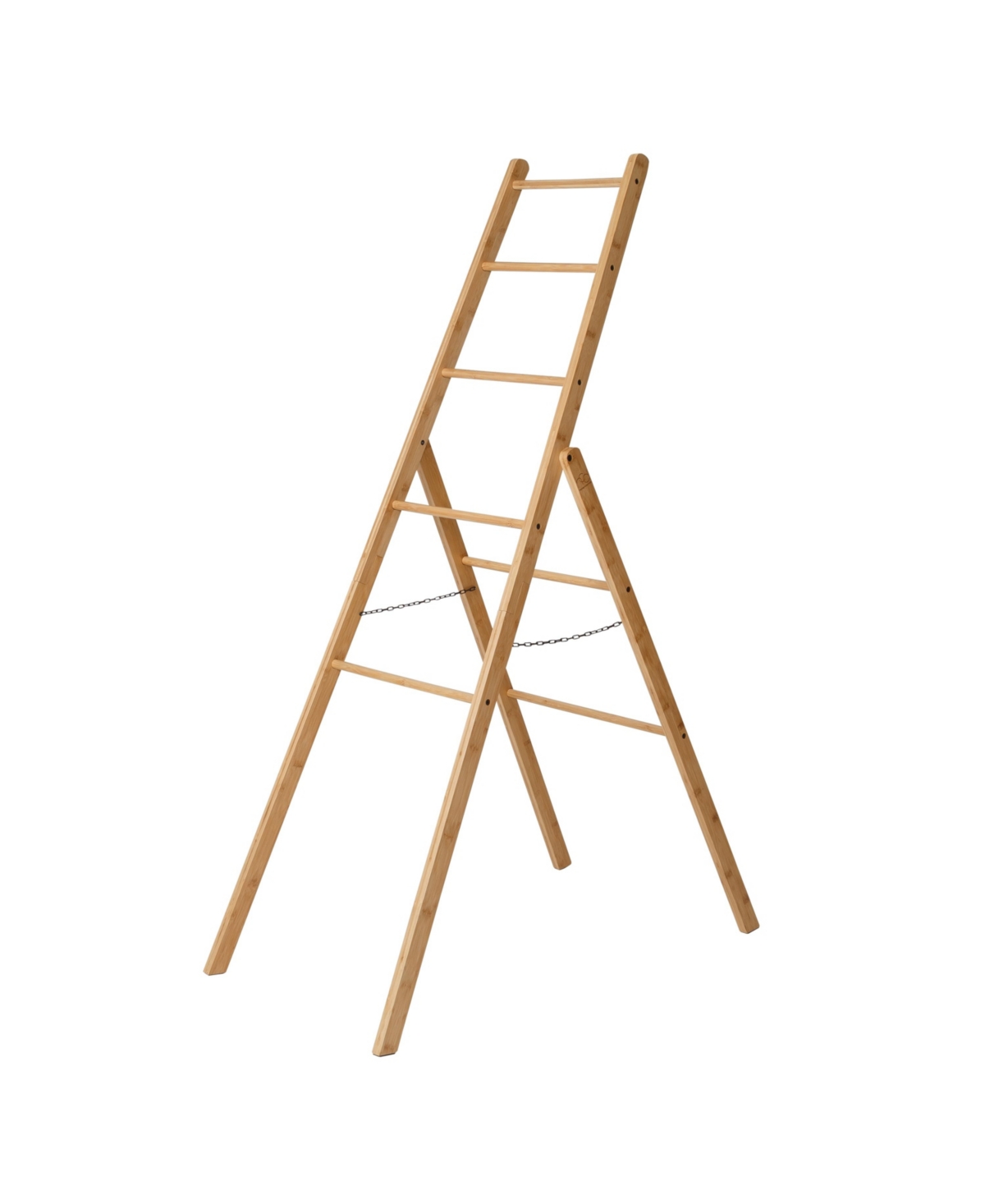 Honey Can Do Bamboo Clothes Drying Ladder Rack In Natural