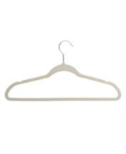 HomeIT Velvet Hangers 30 Pack Slim Clothes Hangers - Ivory
