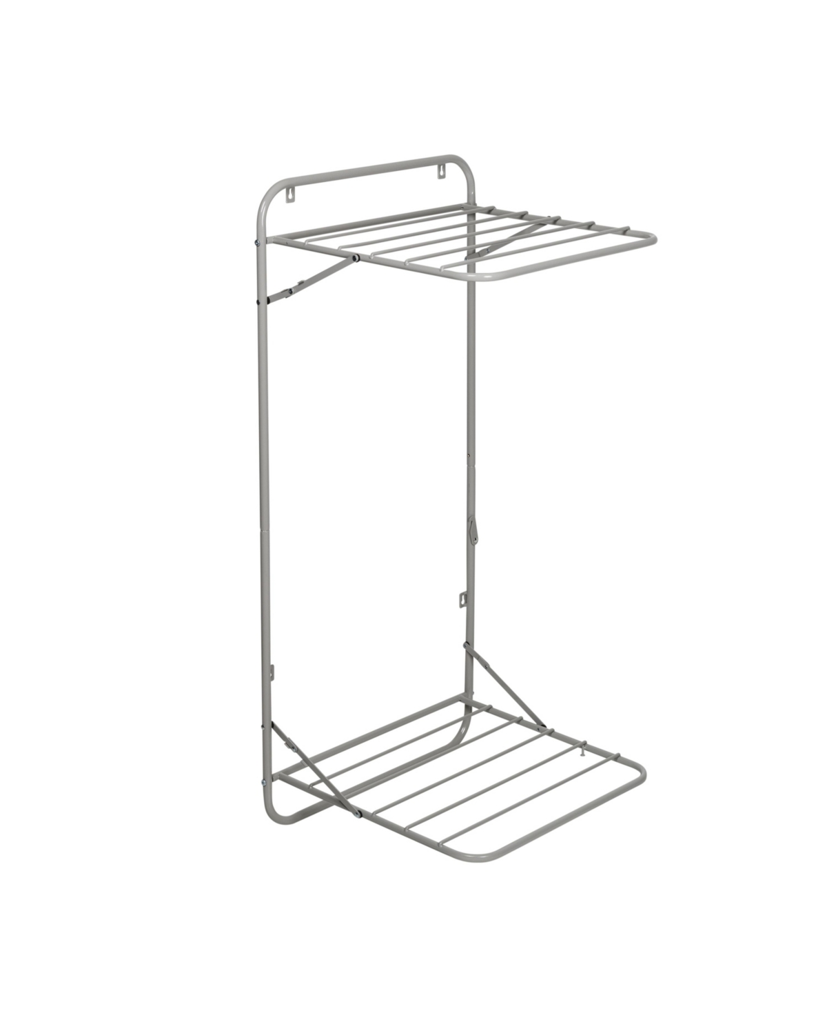 Honey Can Do Over The Door Two Tier Retractable Drying Rack For Clothing In Gray