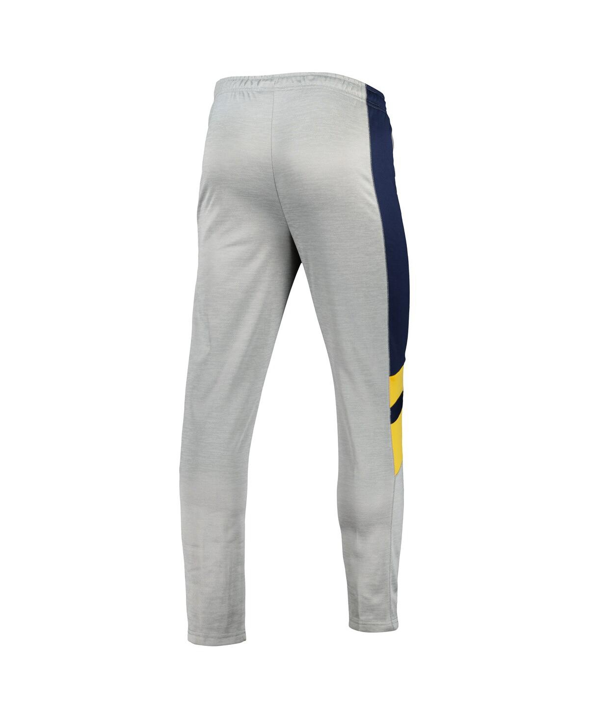 Shop Colosseum Men's  Heathered Gray And Navy West Virginia Mountaineers Bushwood Pants In Heathered Gray,navy