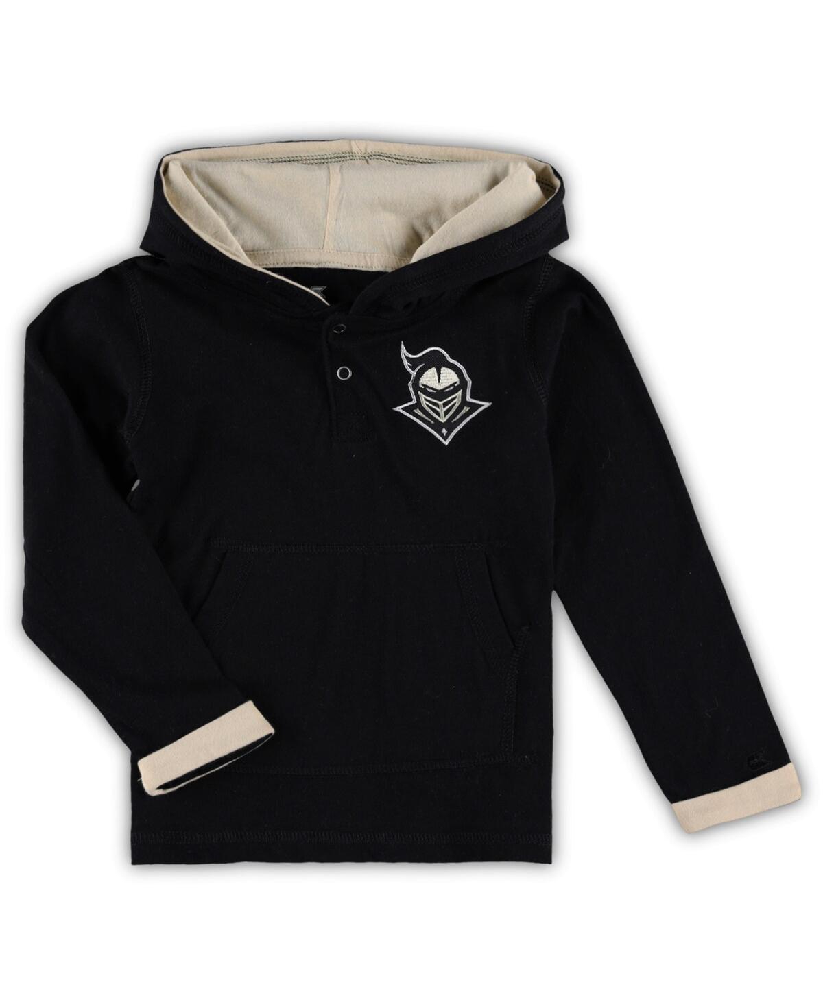 Colosseum Toddler Boys  Black And Heathered Gray Ucf Knights Poppies Pullover Hoodie And Sweatpants S In Black,heathered Gray