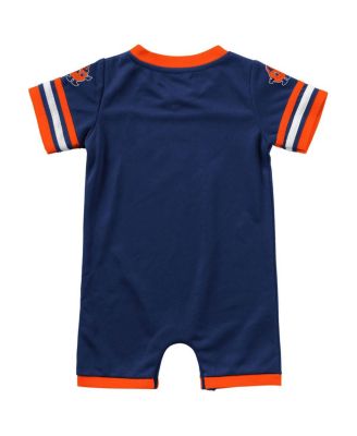 Infant Boys and Girls Navy Syracuse Orange Bumpo Football Romper