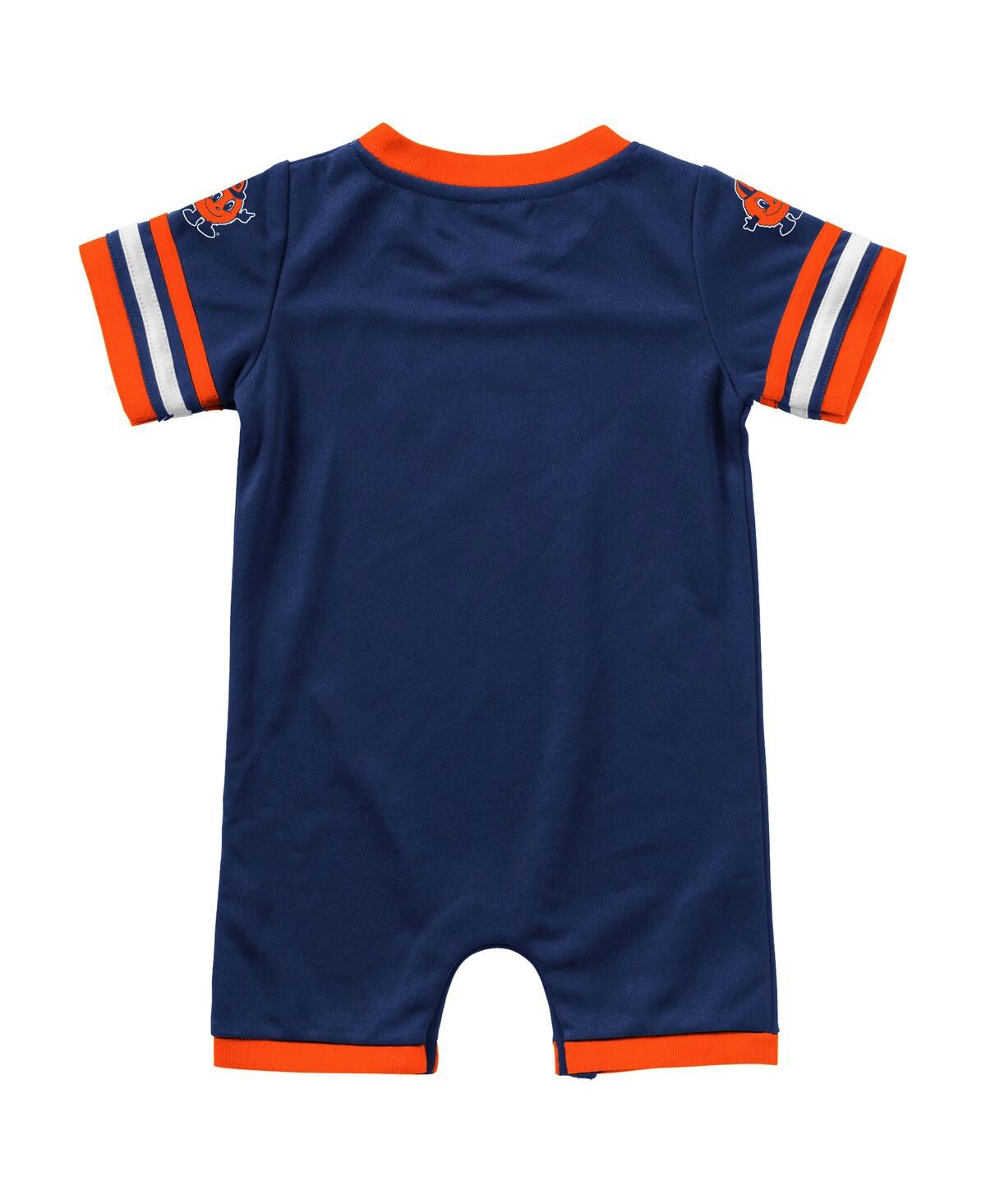 Shop Colosseum Infant Boys And Girls  Navy Syracuse Orange Bumpo Football Romper