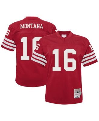 Infant Boys and Girls Joe Montana Scarlet San Francisco 49ers 1990 Retired Legacy Jersey