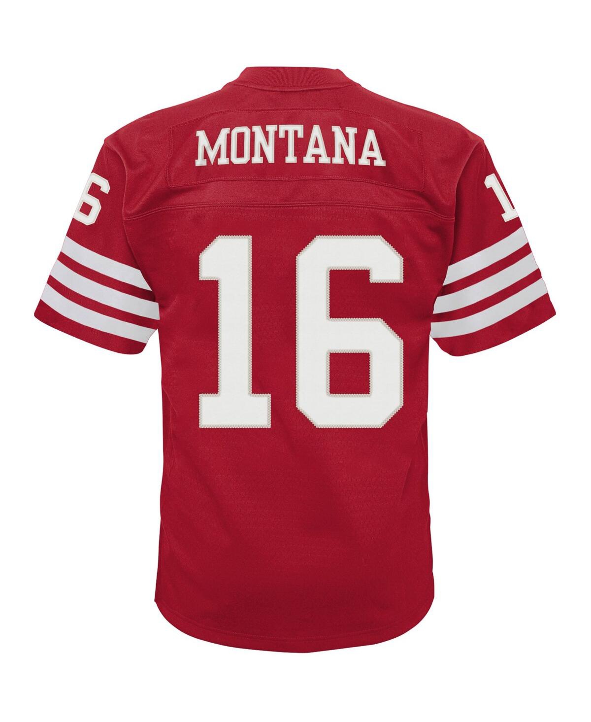 Toddler Boys and Girls Mitchell & Ness Joe MontanaSan Francisco 49ers 1990 Retired Legacy Jersey - Scarlet