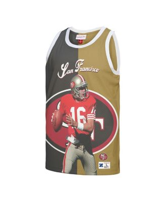 Men's Joe Montana Black, Gold San Francisco 49ers Retired Player Graphic Tank Top