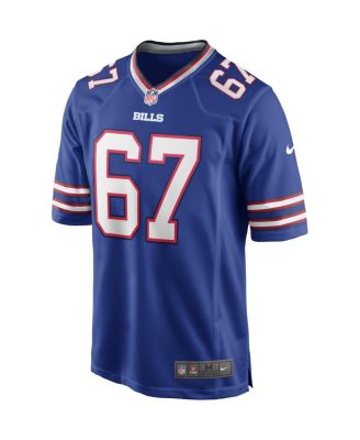 Men's Kent Hull Royal Buffalo Bills Game Retired Player Jersey