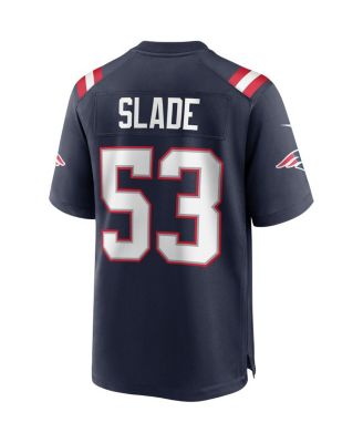 Men's Chris Slade Navy New England Patriots Game Retired Player Jersey