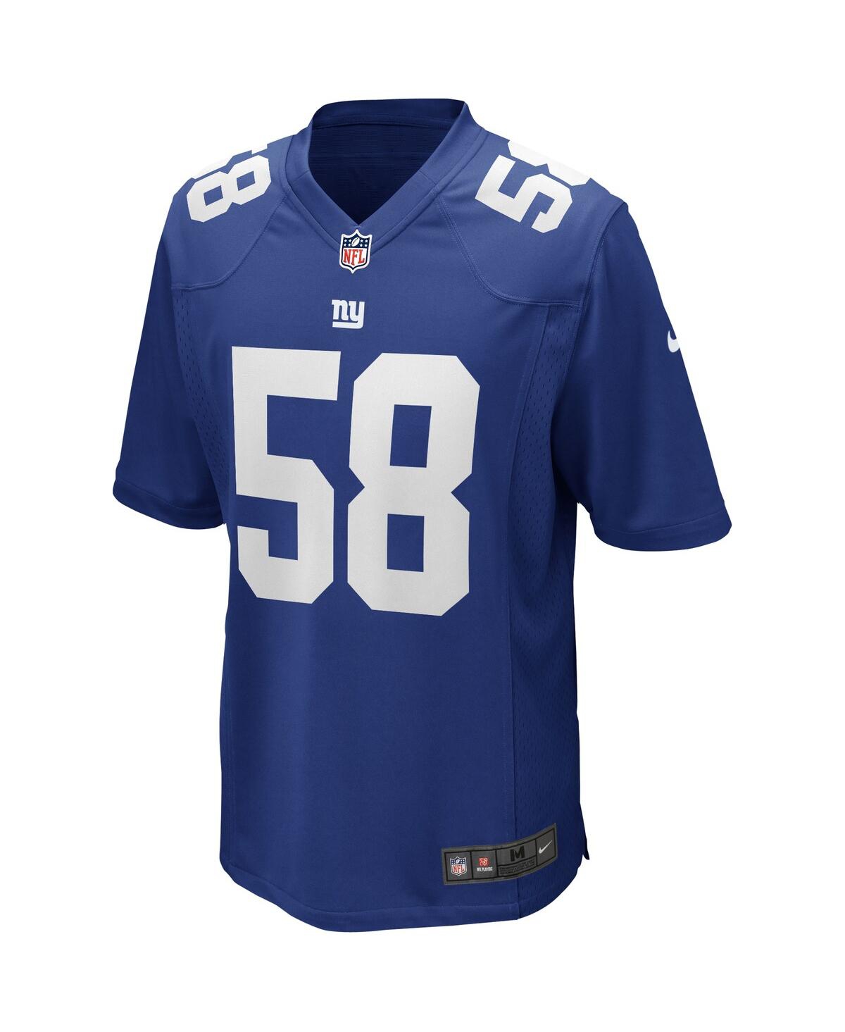 Men's Nike Carl BanksNew York Giants Game Retired Player Jersey - Royal