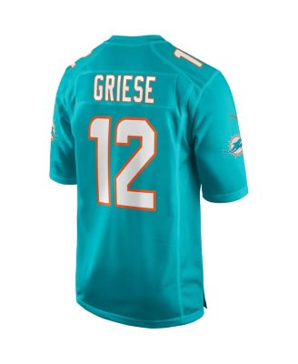 Men's Bob Griese Aqua Miami Dolphins Game Retired Player Jersey
