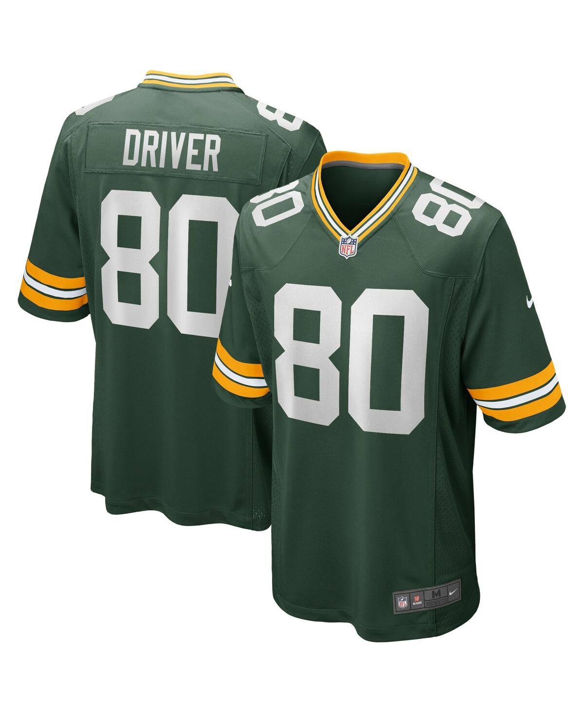 Men's Nike Donald DriverGreen Bay Packers Game Retired Player Jersey - Green