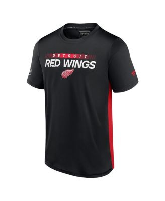 Men's Black, Red Detroit Red Wings Authentic Pro Rink Tech T-shirt
