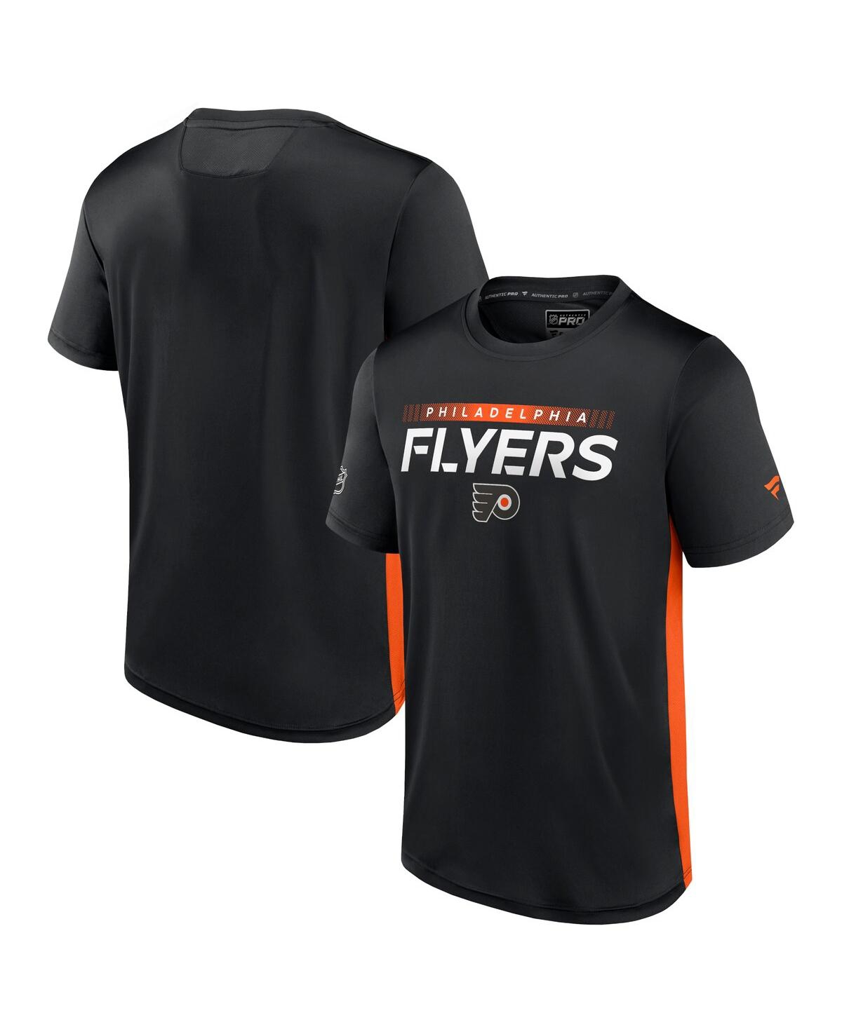 Men's Fanatics Orange Philadelphia Flyers Authentic Pro Rink Tech T-shirt - Orange