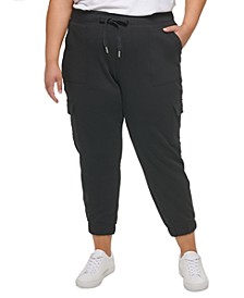 Plus Size Slim-Fit Cargo-Pocket Jogger Pants