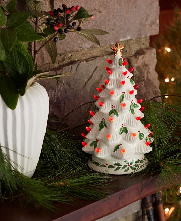Treasured Traditions Green Light-Up Tree Figurine – Lenox Corporation