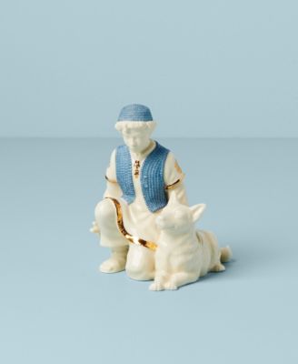 First Blessing Nativity Shepherd & Dog Figurine