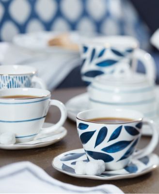 Blue Bay Espresso Cup & Saucers, Service for 4