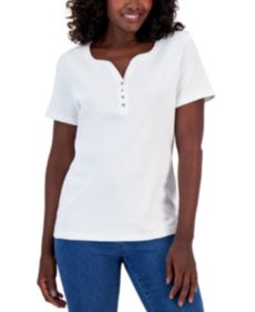 Macys karen scott short sleeve tops shop