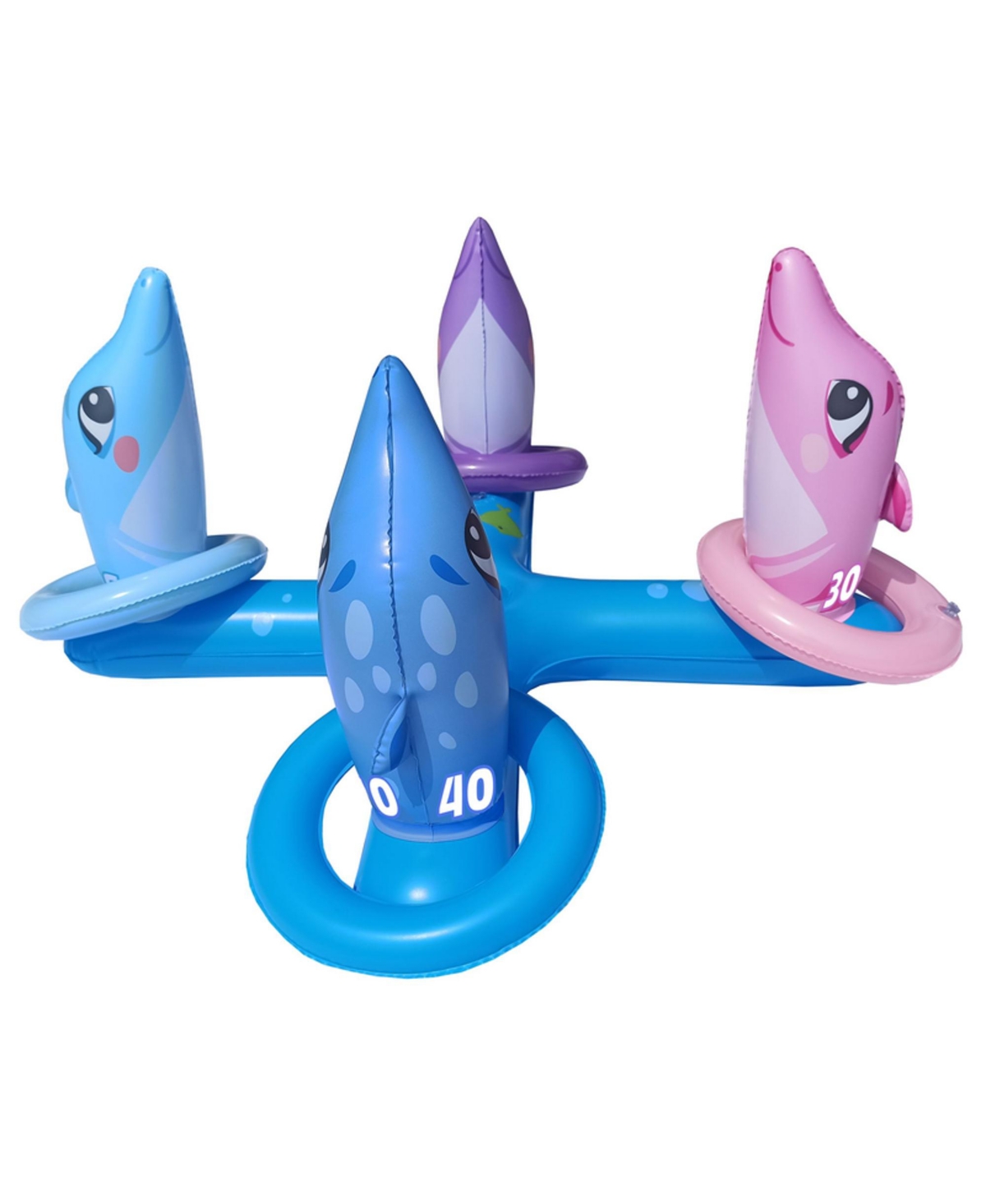 Shop Splash Buddies Inflatable Dolphin Ring Toss Game In Blue