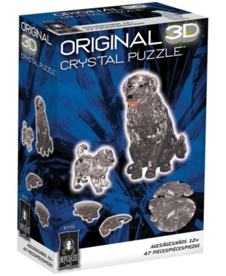 BePuzzled 3D Crystal Dog Puppy Puzzle Set, 47 Pieces