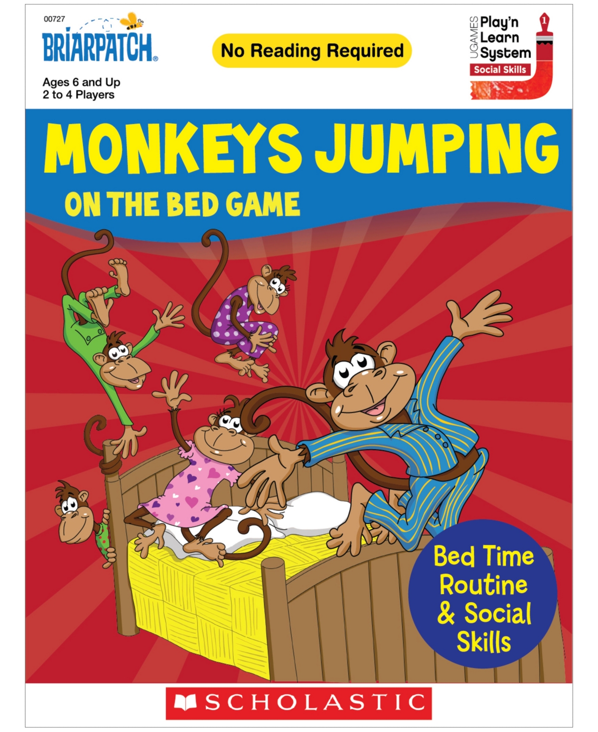 Shop Areyougame Briarpatch Scholastic Monkeys Jumping On The Bed Game In Multi Color