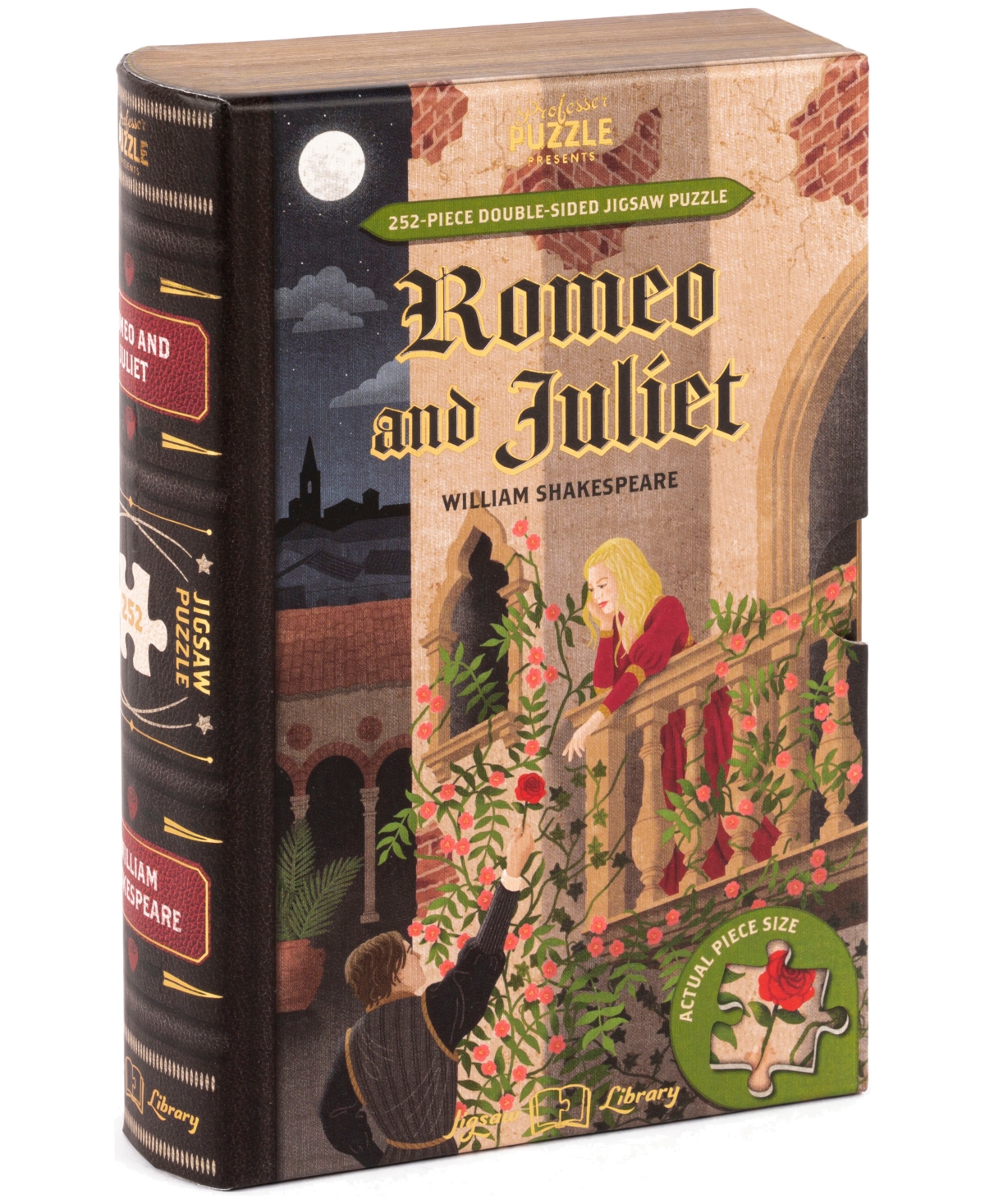 Professor Puzzle Kids' William Shakespeare's Romeo And Juliet Double-sided Jigsaw Puzzle Set, 252 Pieces In Multi Color