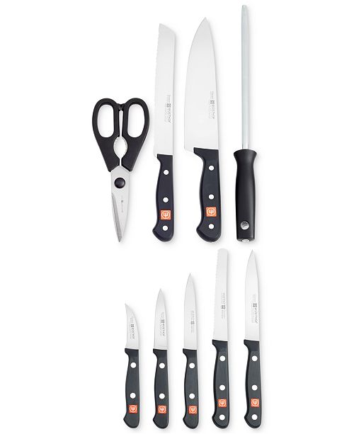 Wüsthof Gourmet 10 Piece Knife Block Set Cutlery & Knives Kitchen Macy's