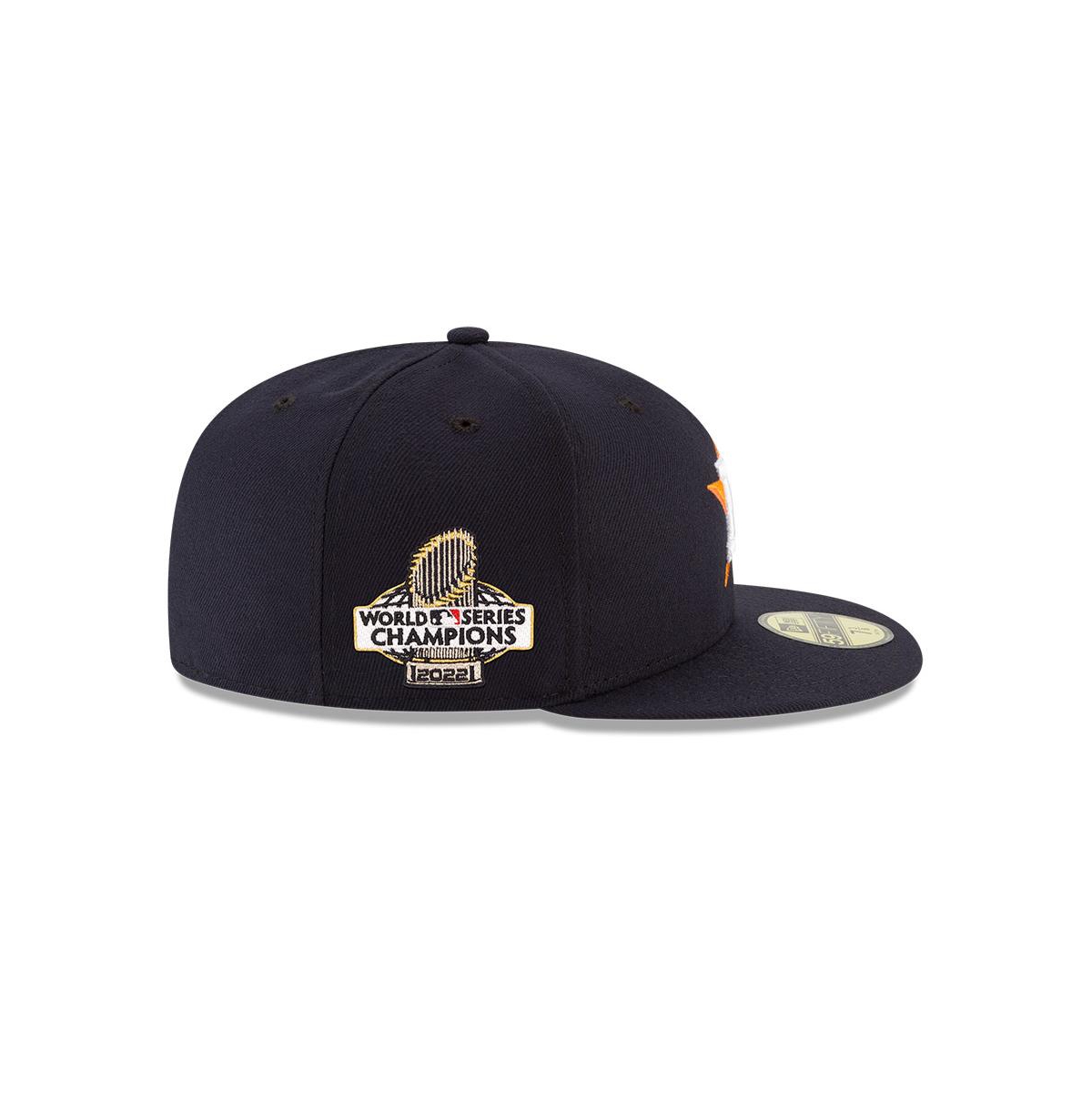 Shop New Era Men's  Navy Houston Astros 2022 World Series Champions Side Patch 59fifty Fitted Hat