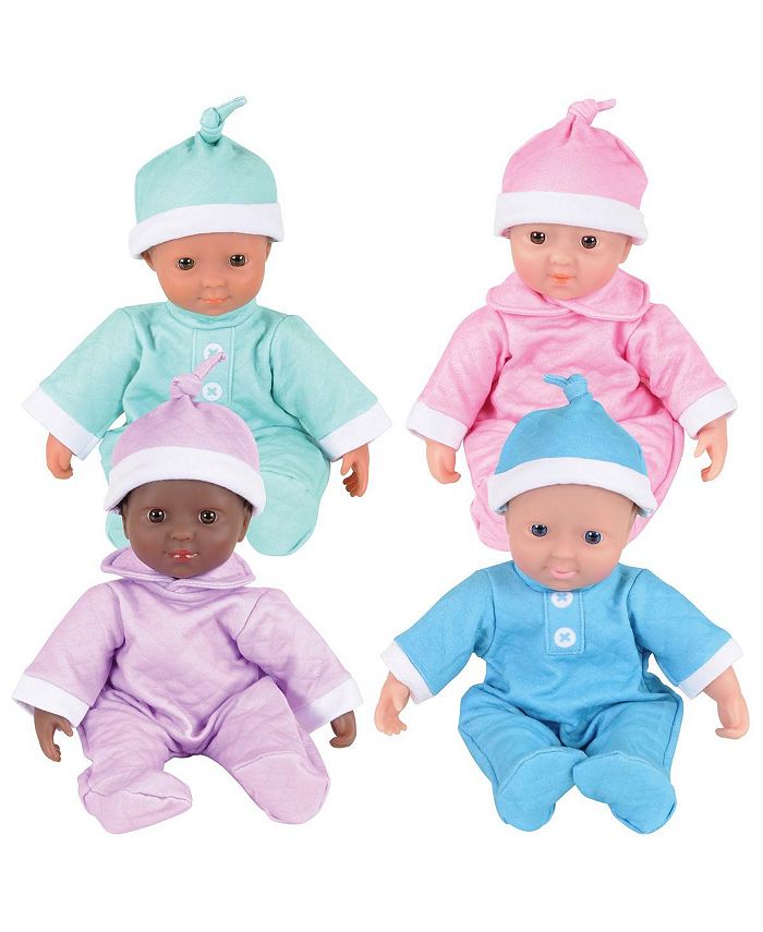 Kaplan Early Learning Co. Soft Baby 11" Dolls Set of 4 Macy's