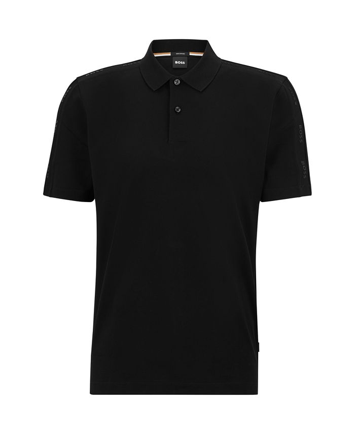 Hugo Boss Men's Logo Inserts Mercerized Polo Shirt - Macy's