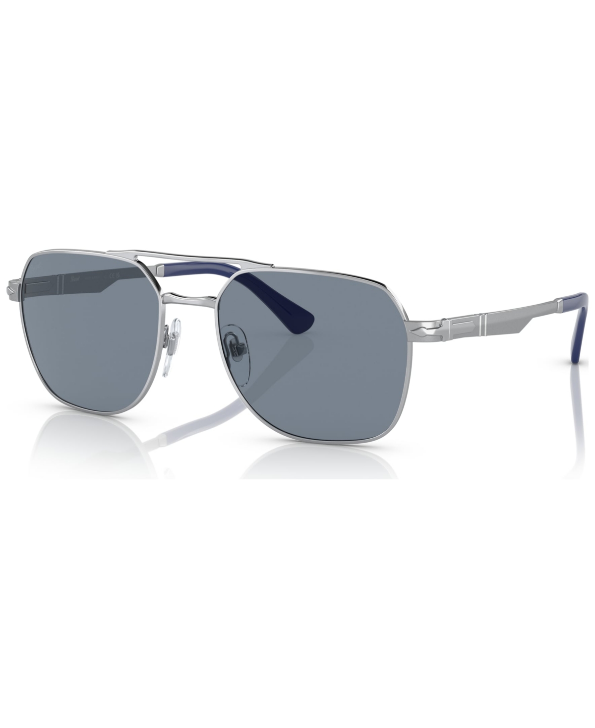 Shop Persol Unisex Sunglasses, 0po1004s5185655w In Silver-tone