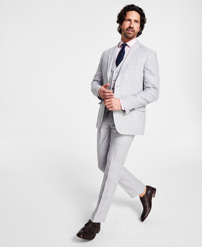 Tommy Hilfiger Men's Modern-Fit Linen Suit Separates - Macy's