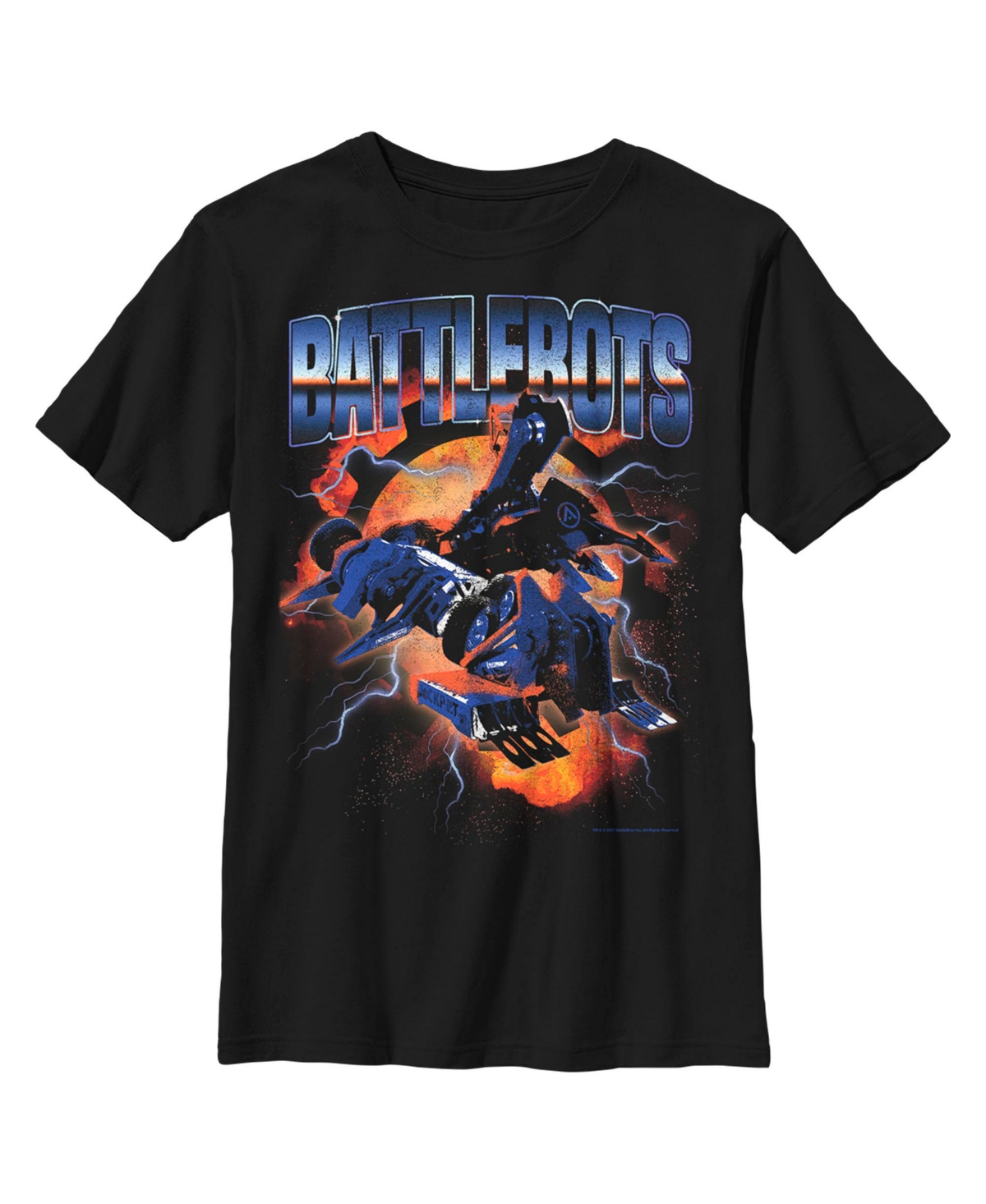 Battlebots Boy's  Jackpot, Sawblaze, And Lock-jaw Child T-shirt In Black