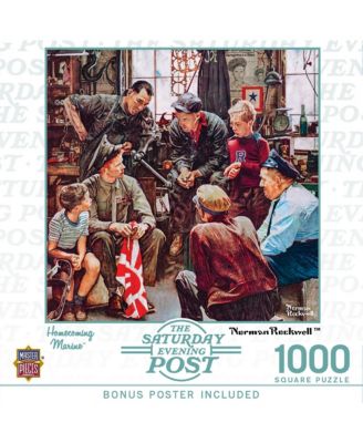 The Saturday Evening Post - Homecoming Marine- 1000 Piece Puzzle