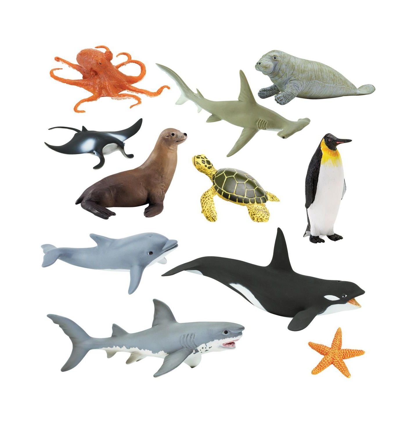 Детские игрушки Kaplan Early Learning Animals of the Sea - Set of 11 — фото 1