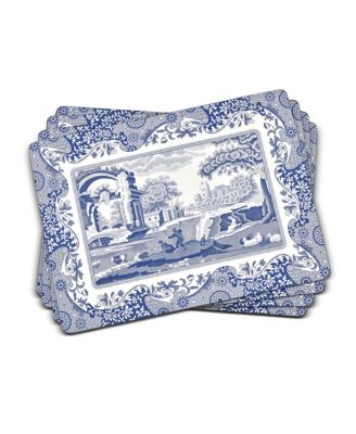 Blue Italian Placemats, Set of 4
