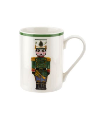 Christmas Tree Nutcracker 3-Piece Mug & Melamine Tray Set