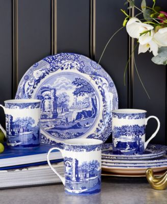 Blue Italian 12 Pc. Dinnerware Set, Service for 4