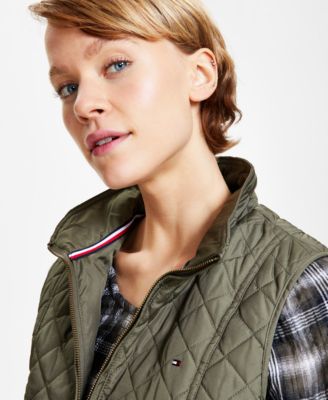 Women's Quilted Zip Front Vest