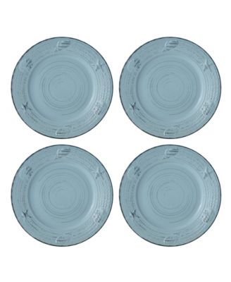 Trellis Coastal 16 Pc. Dinnerware Set, Service for 4