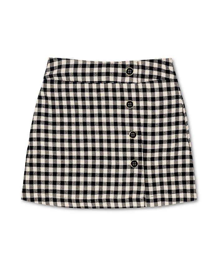 Hope and Henry A-Line Snap Front Skirt – Medium Brown Corduroy